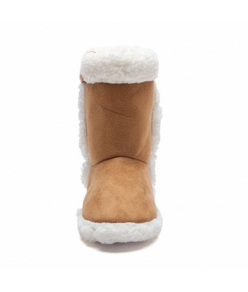 Cold Winter Days Daily Use Comfortable Sheepskin Warm Winter Knee Kids Boots For Girls