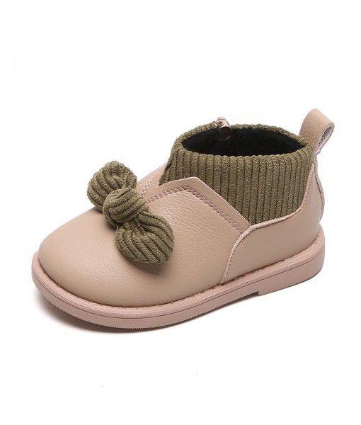 Fashion style ankle boots warm  korea style shoes for kids winter boots