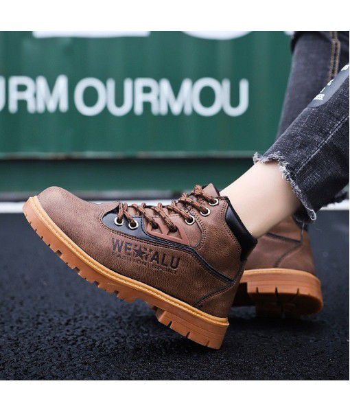 Children's shoes autumn and winter 2019 new children's men's shoes casual shoes a hair substitute Martin boots wholesale