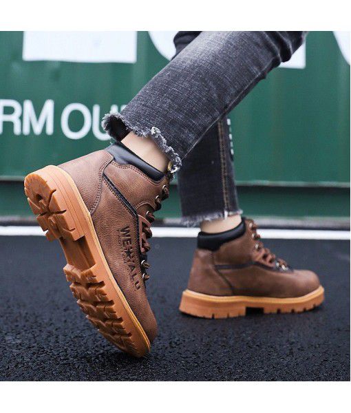 Children's shoes autumn and winter 2019 new children's men's shoes casual shoes a hair substitute Martin boots wholesale