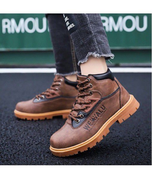 Children's shoes autumn and winter 2019 new children's men's shoes casual shoes a hair substitute Martin boots wholesale