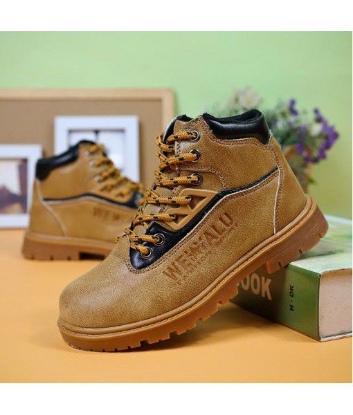 Children's shoes autumn and winter 2019 new children's men's shoes casual shoes a hair substitute Martin boots wholesale