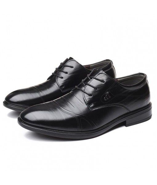 Men's leather shoes business dress spring and autumn men's shoes Korean version 2020 new leisure British shoes men's fashion shoes