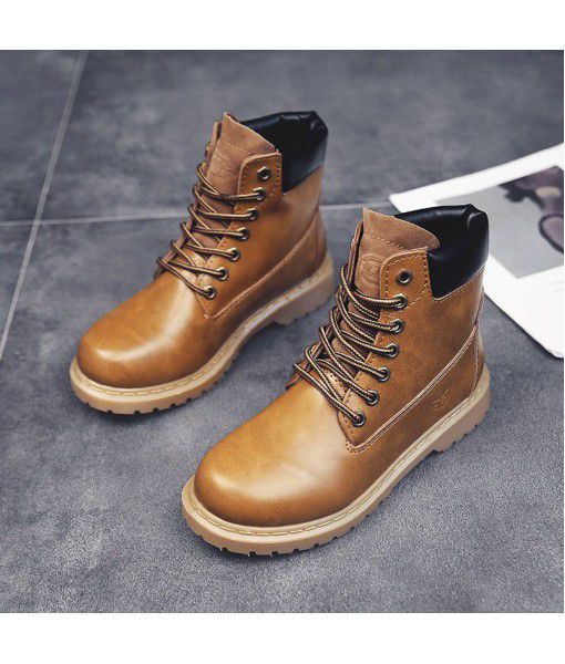 2019 new fashion short boots, Korean version, mix and match autumn INS, Martin boots, women's British style work clothes, net red boots