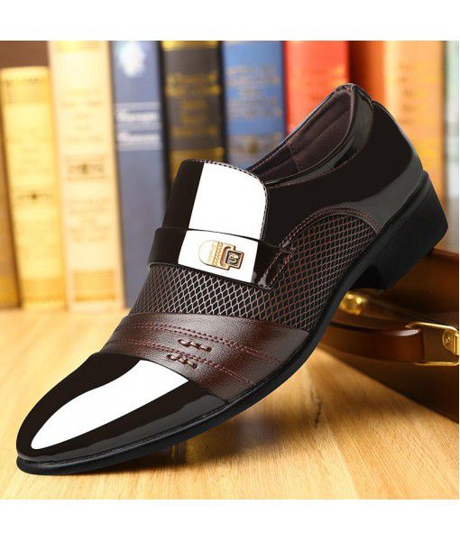 Leather shoes men's business casual shoes new large formal shoes in autumn and summer breathable cross border casual men's shoes