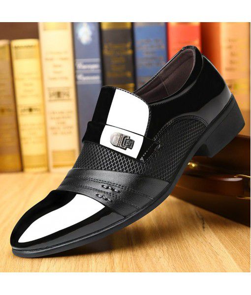 Leather shoes men's business casual shoes new large formal shoes in autumn and summer breathable cross border casual men's shoes